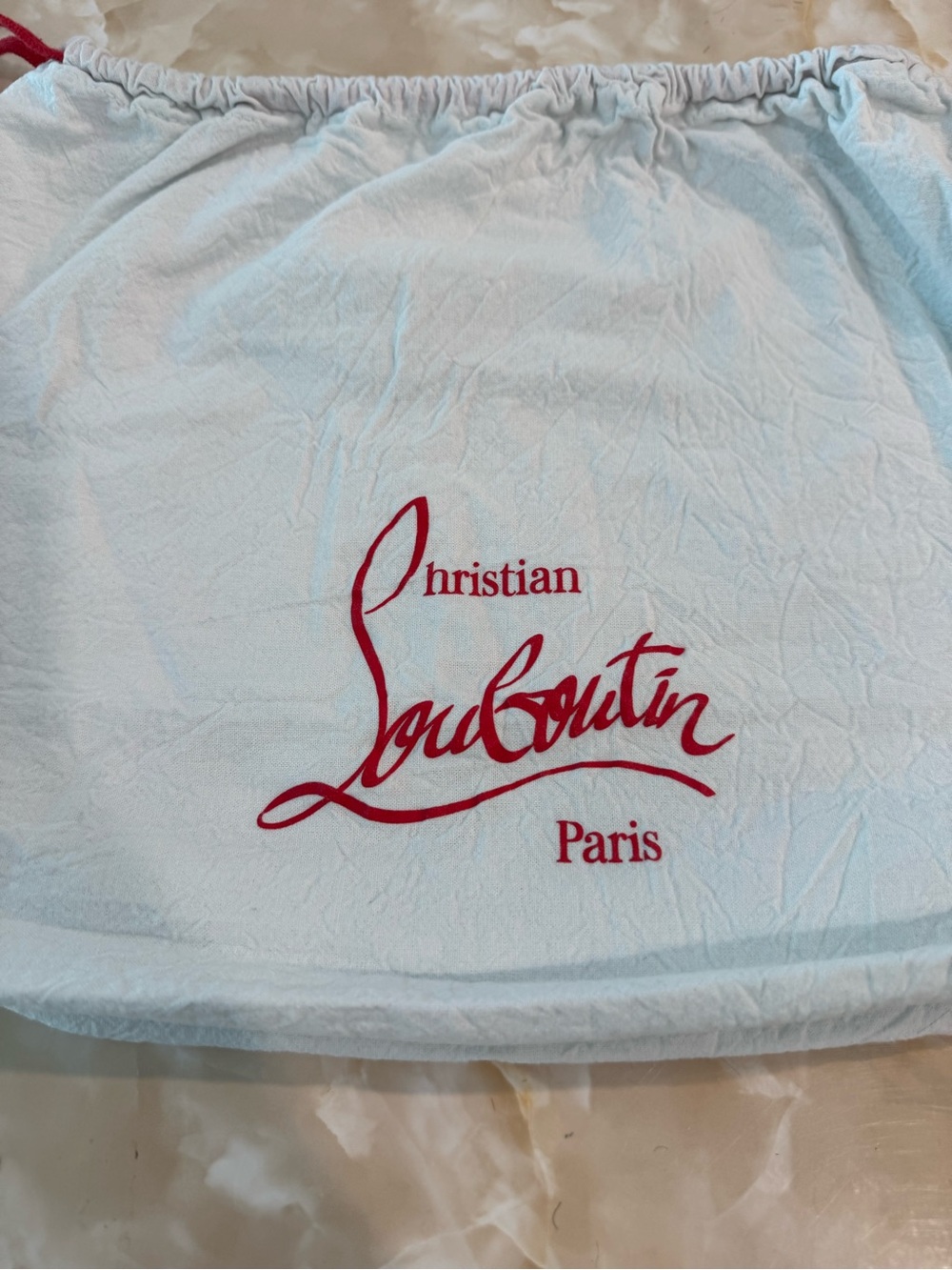 Christian Loui Vuitton dust bag